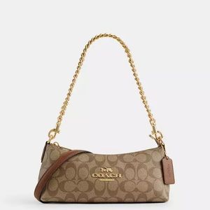 Coach Charlotte Shoulder Bag In Signature Canvas